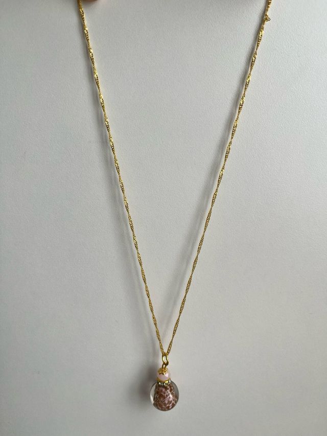 Parure orecchini e collana in vetro di Murano