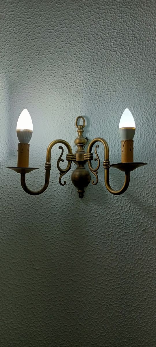 DOS Lámparas de pared/ apliques vintage