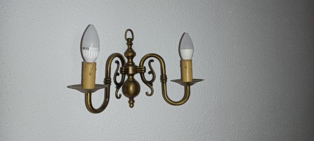 DOS Lámparas de pared/ apliques vintage