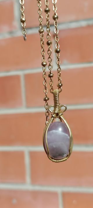 OFFERTA🌹Collana con ciondolo di ametista🌹