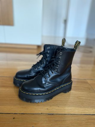 Botas plataformas originales Dr Martens negras 37