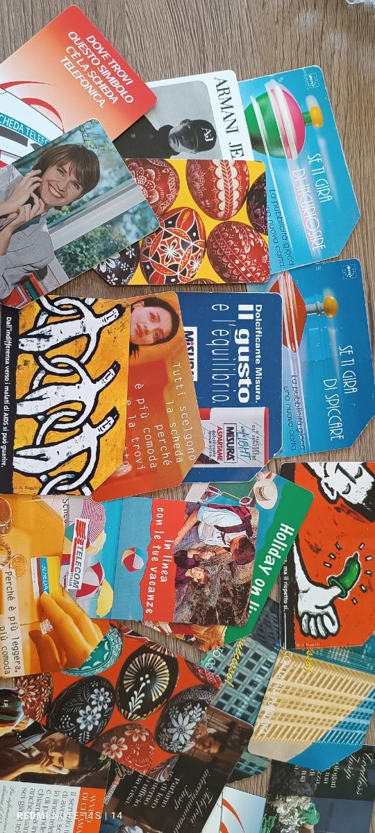 Schede telefoniche in stock