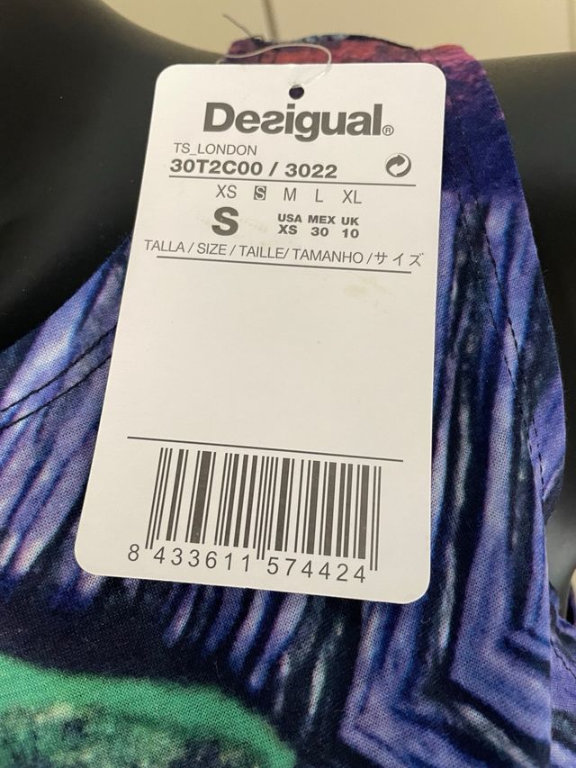 canotta desigual taglia S