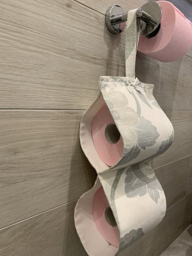 Porta carta igienica di stoffa