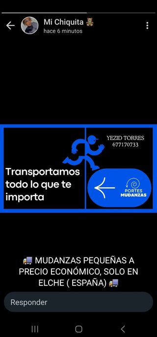 Portes y pequeñas mudanzas