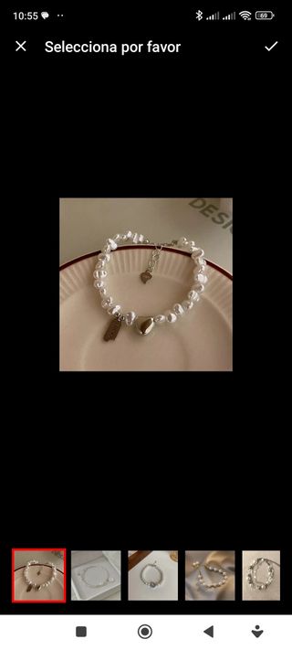 Pulsera plata de ley