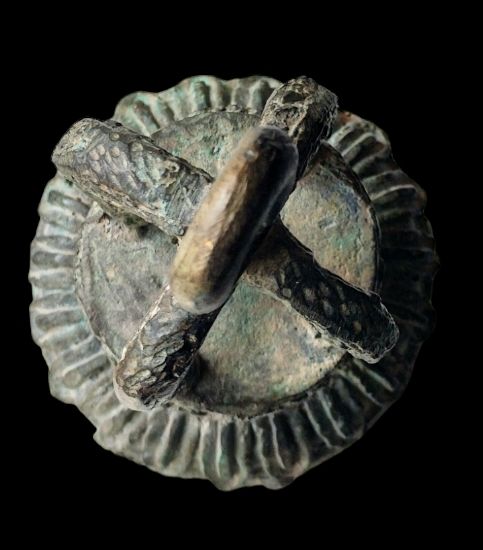 Campana Hindú Templo de Bronce Siglo XVIII XIX