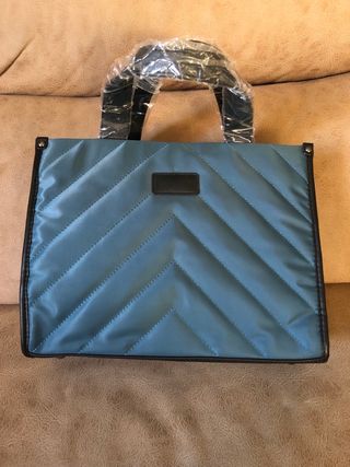Bolso impermeable azul