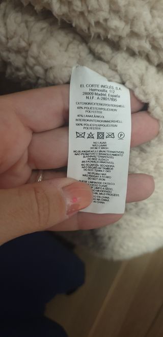 Abrigo Oversize reversible borrego