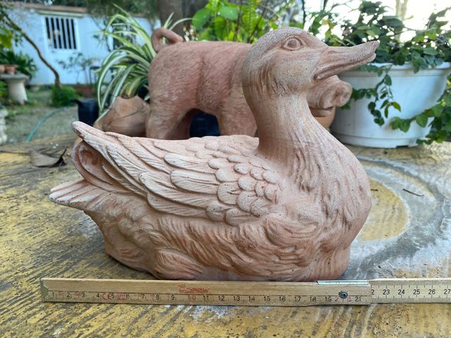 Anatra in terracotta made in Italy