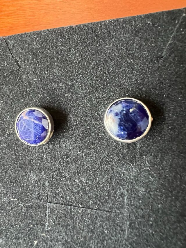 pendientes plata lapislázuli