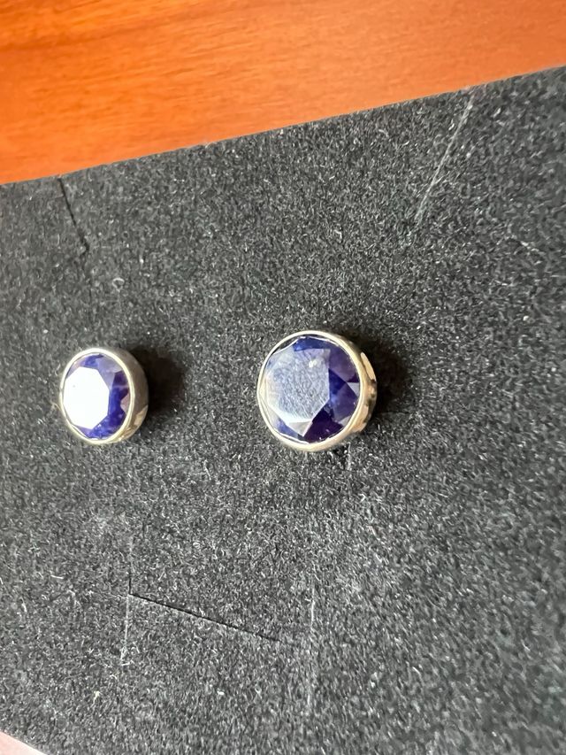 pendientes plata lapislázuli