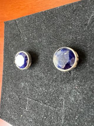 pendientes plata lapislázuli