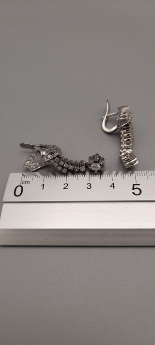 Pendientes de oro 18kt con Diamantes. 
