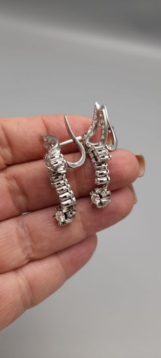 Pendientes de oro 18kt con Diamantes. 