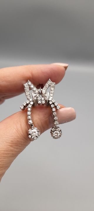 Pendientes de oro 18kt con Diamantes. 