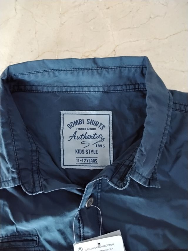 Camisa niño talla 11/12 años, azul marino