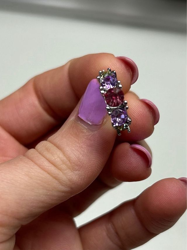 orecchini a cerchio con brillantini