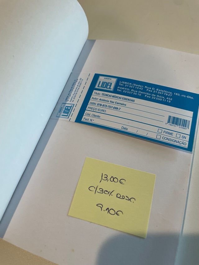 livro “Tecnicas medicas essenciais”