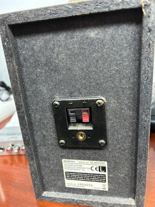 4 altavoces. 2 Sony madera SSMSP890 y 2 no marca