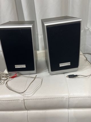 4 altavoces. 2 Sony madera SSMSP890 y 2 no marca