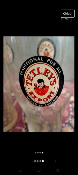 Set 4 bicchieri da birra