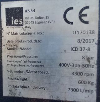 Compresor de aire ICD 37-8