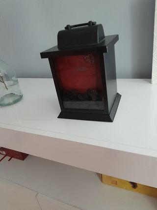 Lampara efecto chimenea