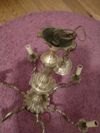 Lampara de bronce vintage