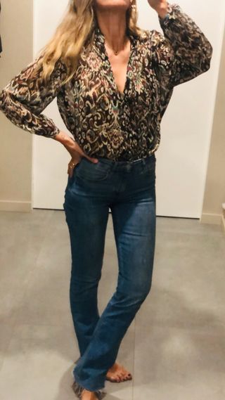 Blusa ikat hilos metalizados Zara 