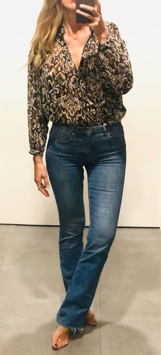 Blusa ikat hilos metalizados Zara 
