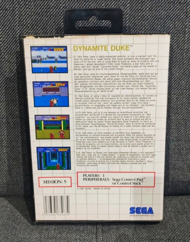 Dynamite Duke Master System