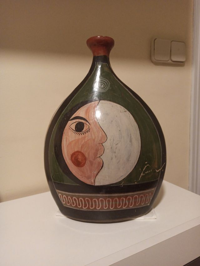 Jarrón barro decorativo vintage