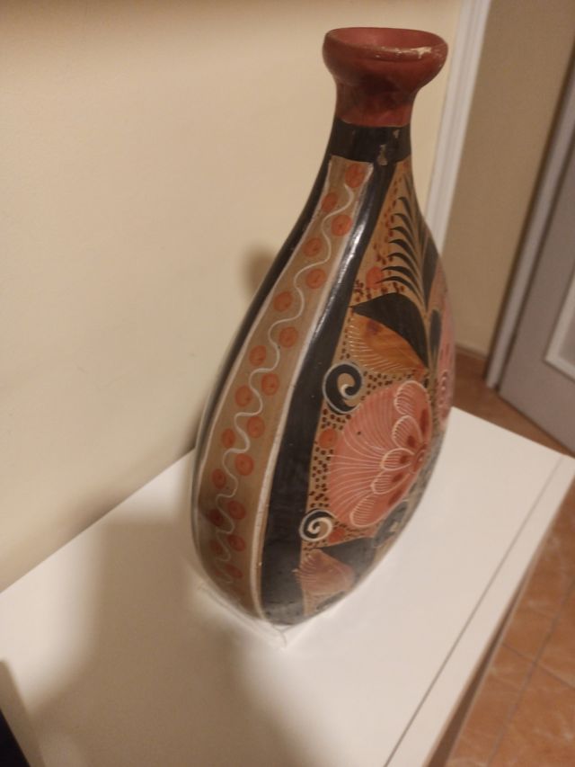 Jarrón barro decorativo vintage