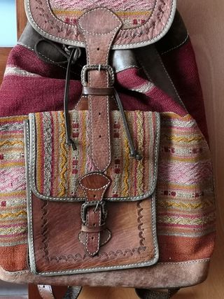 Mochila de cuero