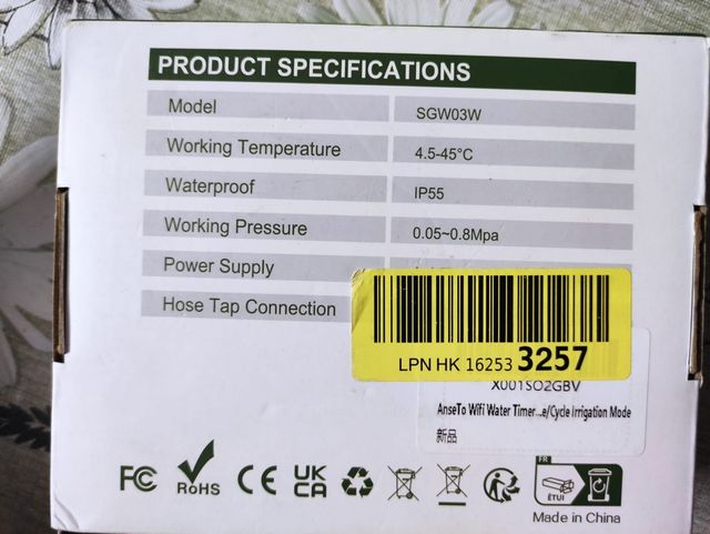 Programador de riego