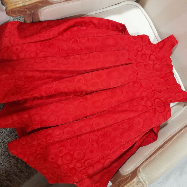 Vestido niña rojo t.4 años
