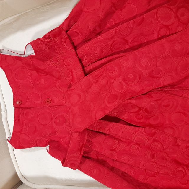 Vestido niña rojo t.4 años