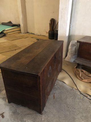 Caja rústica siglo XVII