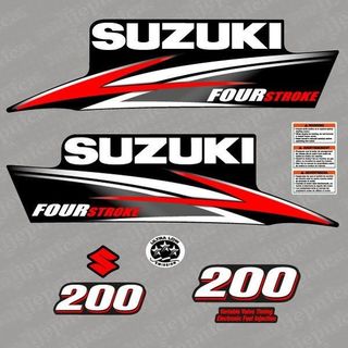 Adhesivos motor fueraborda Suzuki 