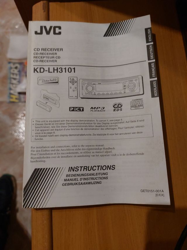 Manual JVC KD-LH3101