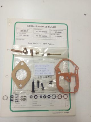 kit reparación de carburadores Solex (SEAT)