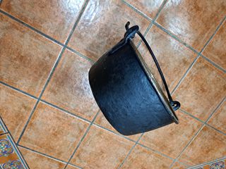 Caldero de cobre antiguo