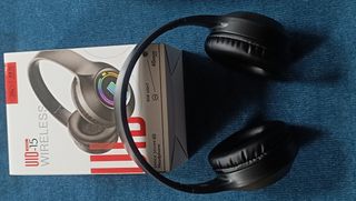 Cascos inalámbricos audífonos negros