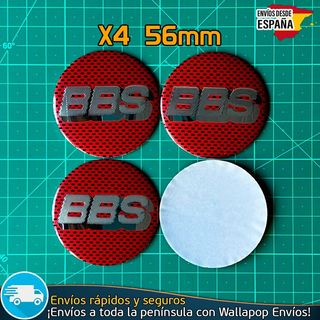 X4 Emblemas BBS 56mm Pegatinas Tapacubos Llantas