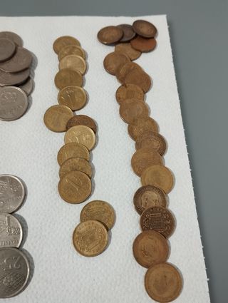 Monedas de Pesetas antiguas.