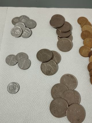 Monedas de Pesetas antiguas.