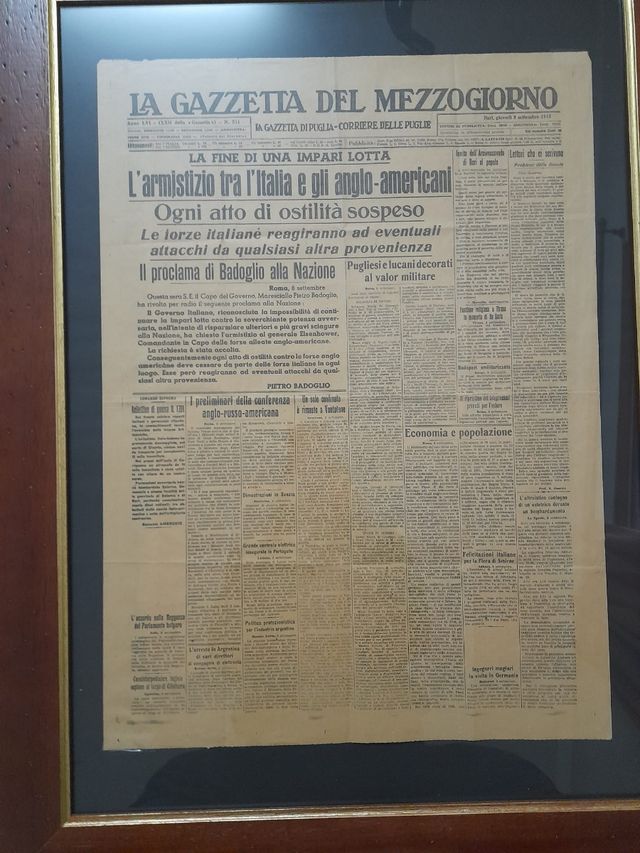 Quadro gazzetta mezzogiorno 1943