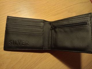 Cartera silver gris