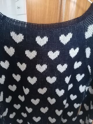 Jersey lana con corazones